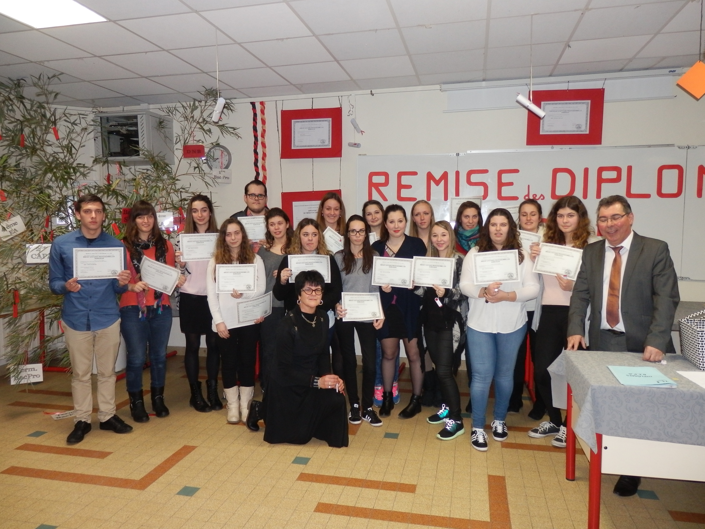 Les diplômés du BEPA SAPAT