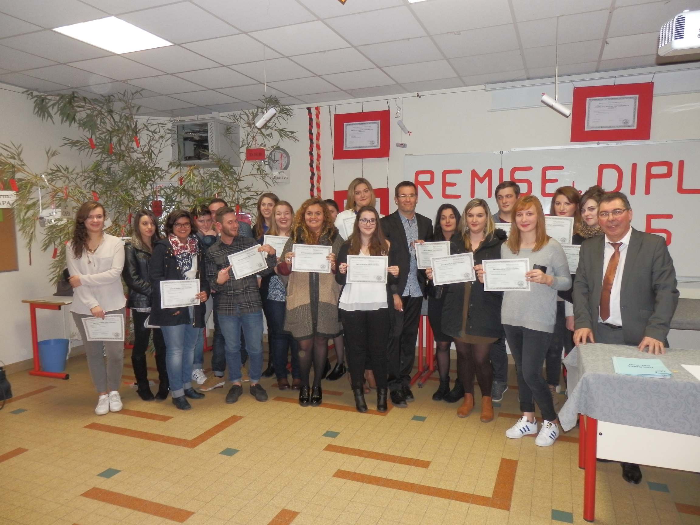 Les diplômés du BacPro SAPAT